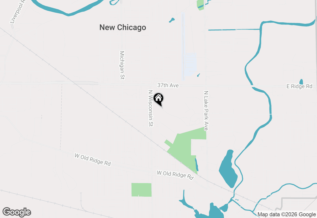 Map of 581 Cressmoor Boulevard, Hobart, IN 46342