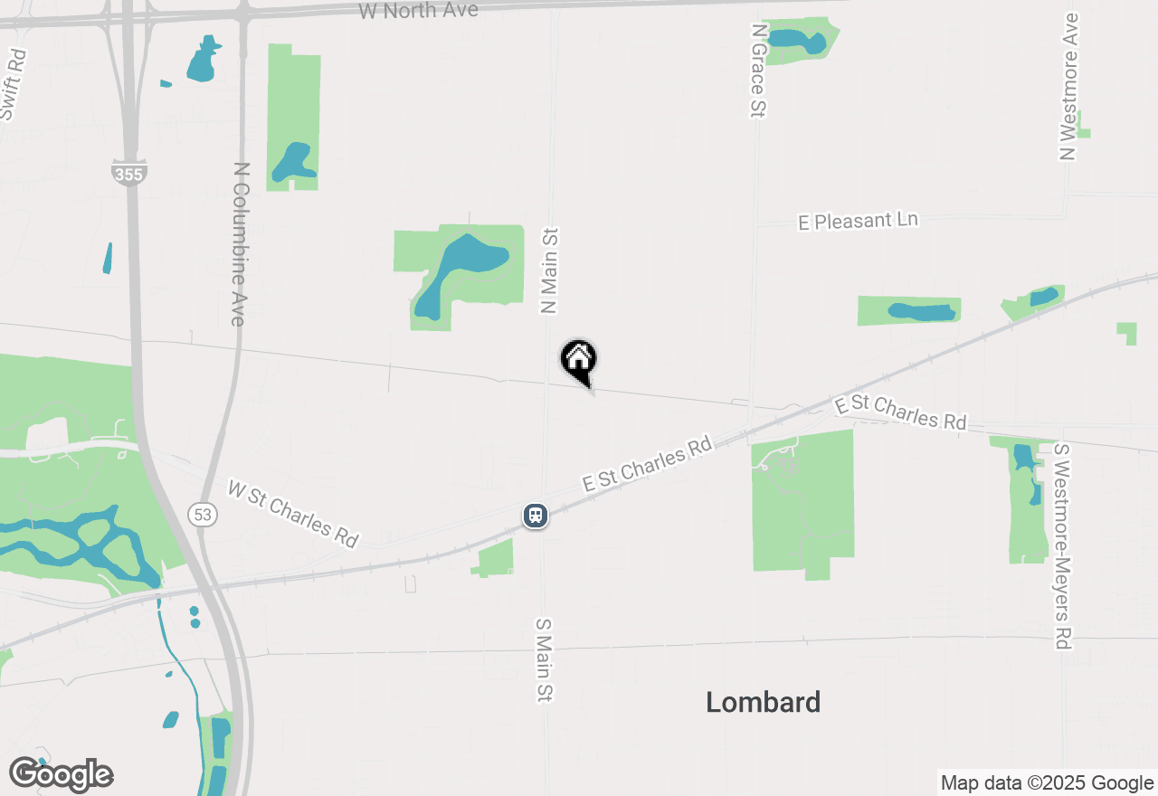 Map of 148 N Charlotte Street, Lombard, IL 60148