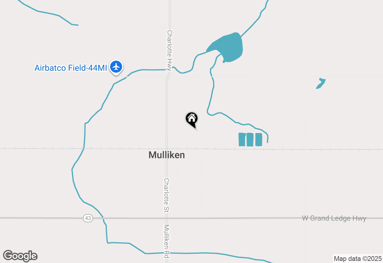 Map of 2827 Green Acres Drive, Mulliken, MI 48861