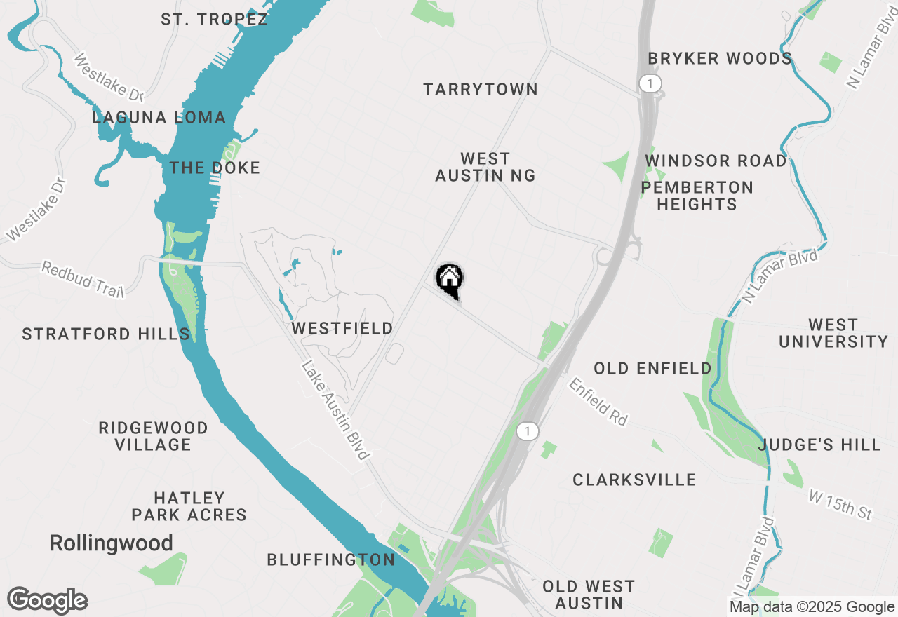 Map of 2505 Enfield Rd #1, Austin, TX 78703