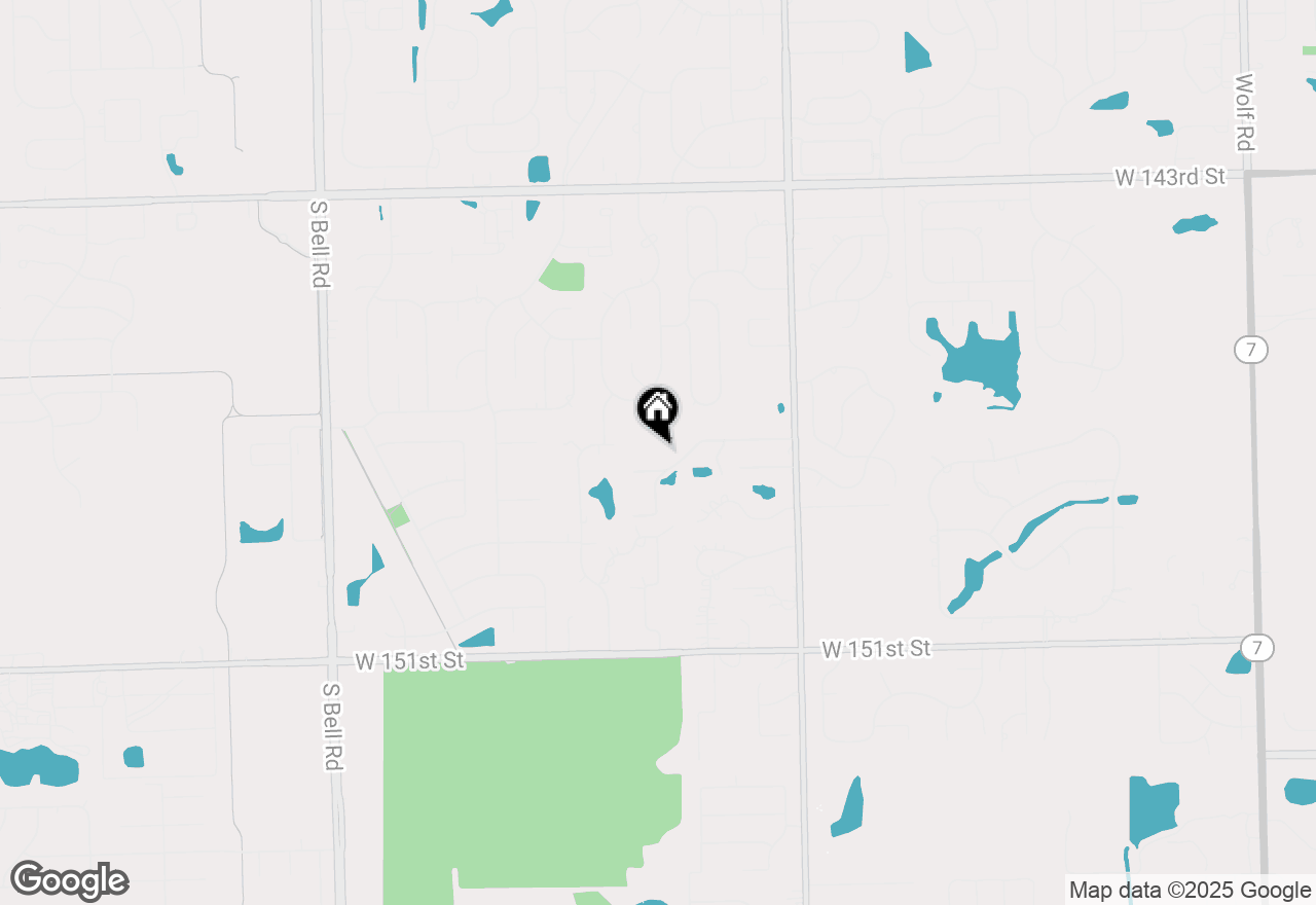 Map of 12222 Rambling Road, Homer Glen, IL 60491