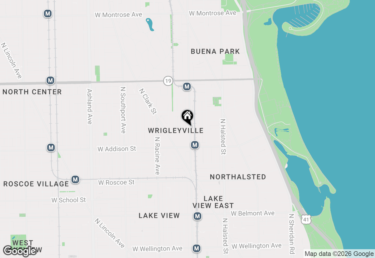 Map of 3700 N Sheffield Avenue #1, Chicago, IL 60613