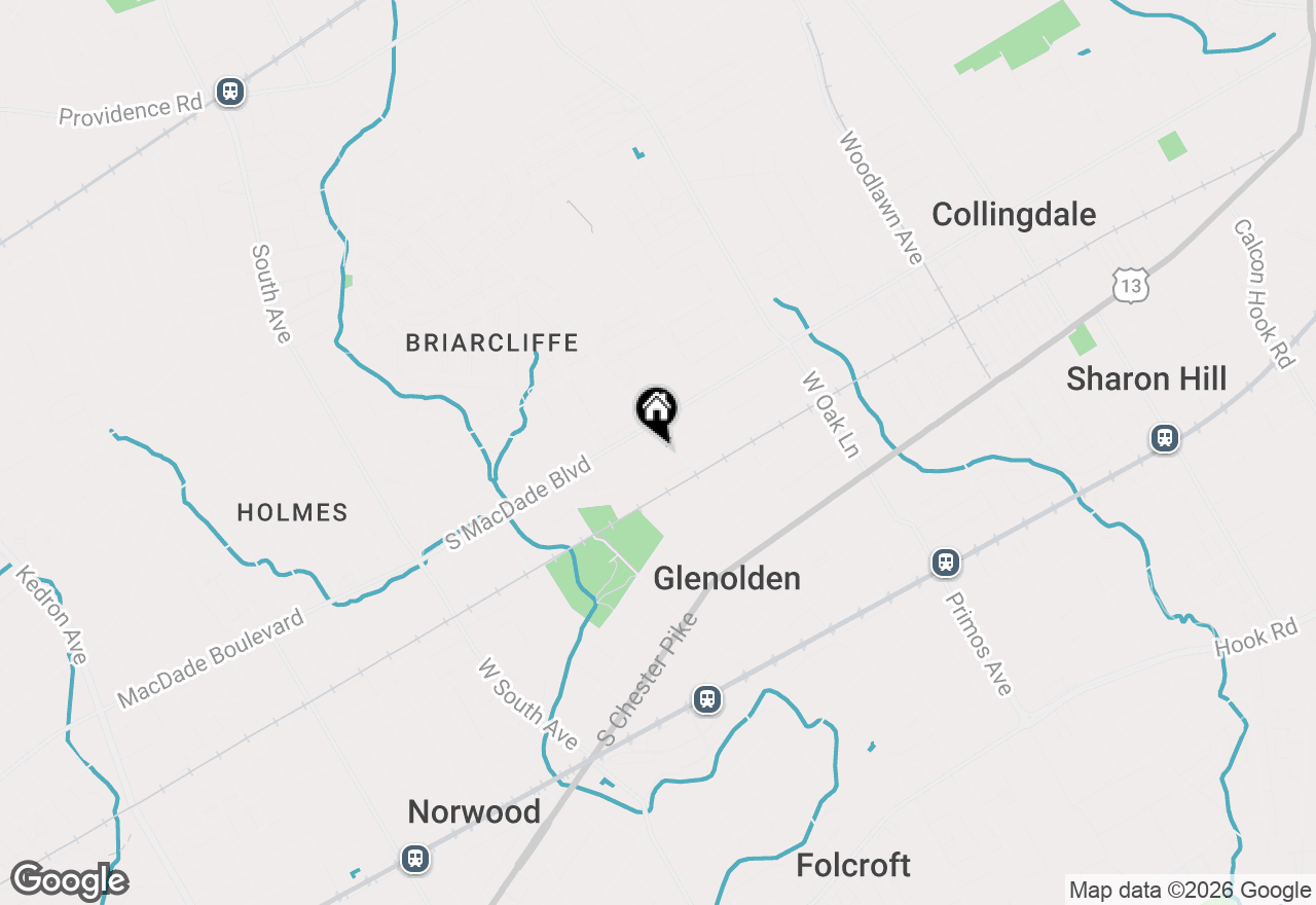 Map of 3 S Macdade Boulevard, Glenolden, PA 19036