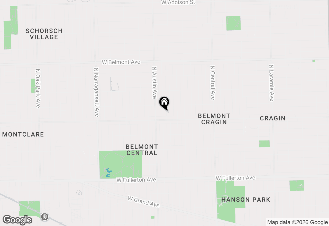 Map of 2827 N Mason Avenue, Chicago, IL 60634