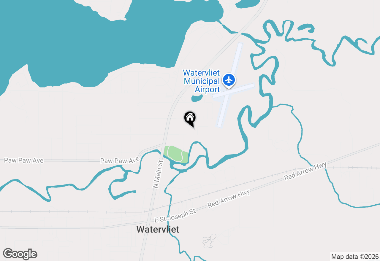 Map of 331 E Parsons Avenue, Watervliet, MI 49098