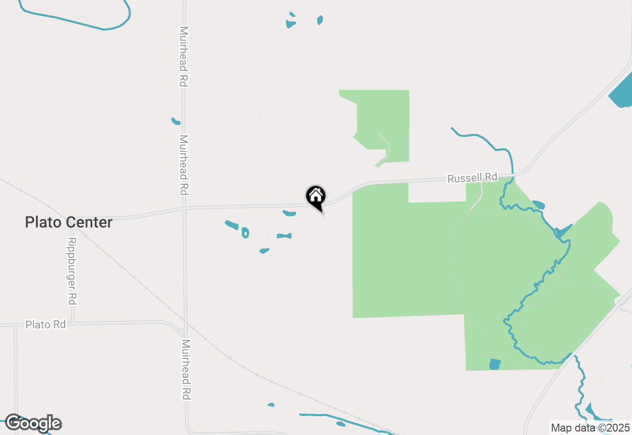 Map of 40W639 Russell Road, Elgin, IL 60124