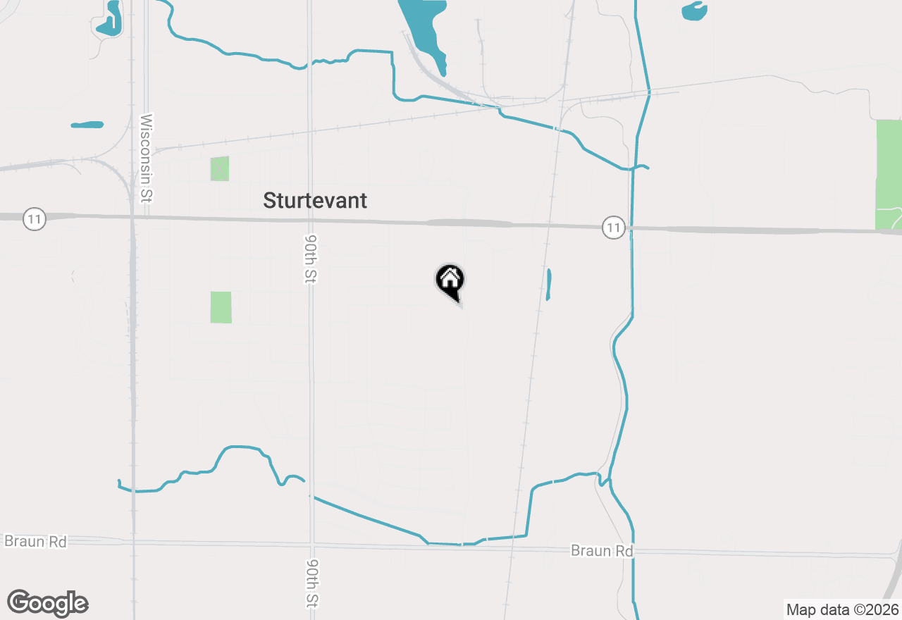 Map of 8425 Westminster Dr, Sturtevant, WI 53177