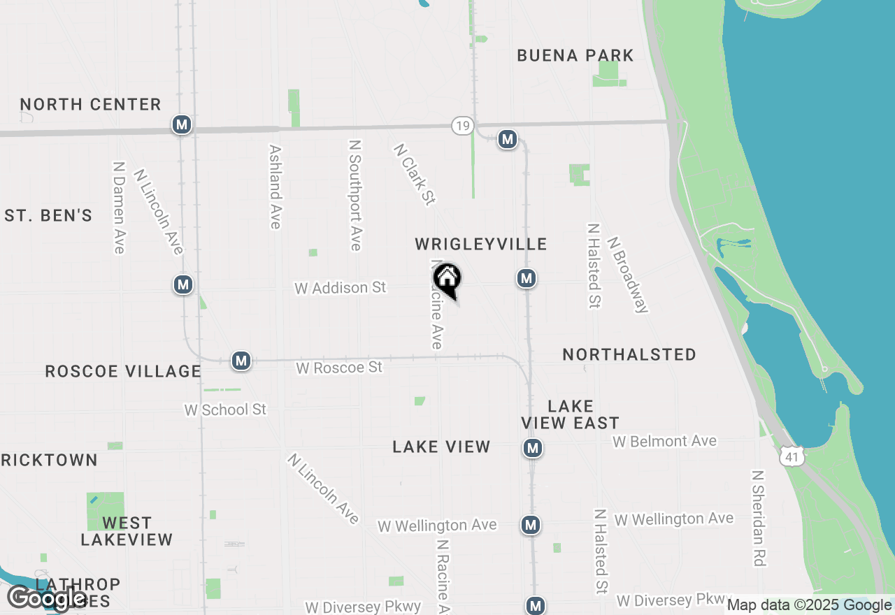 Map of 1169 W Eddy Street #101, Chicago, IL 60657