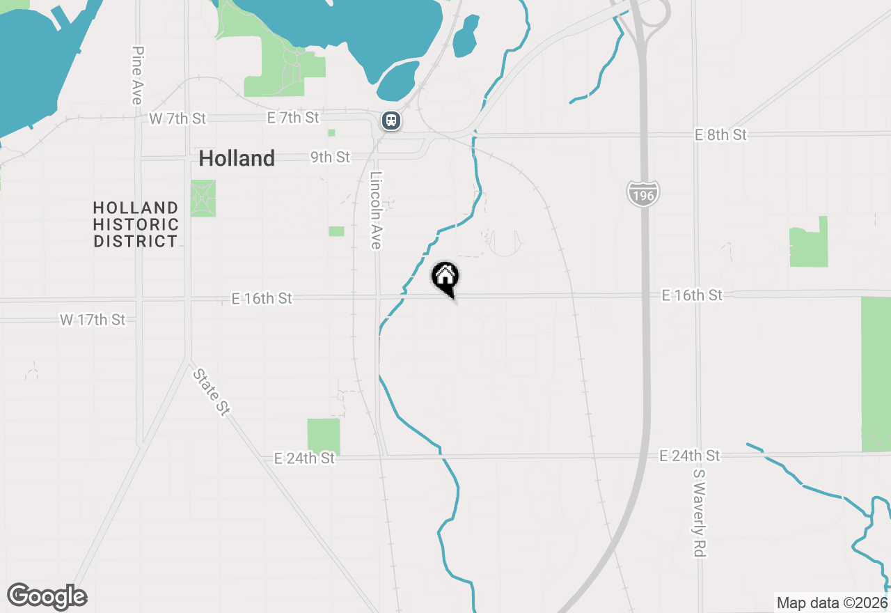 Map of 312 E 16th Street, Holland, MI 49423