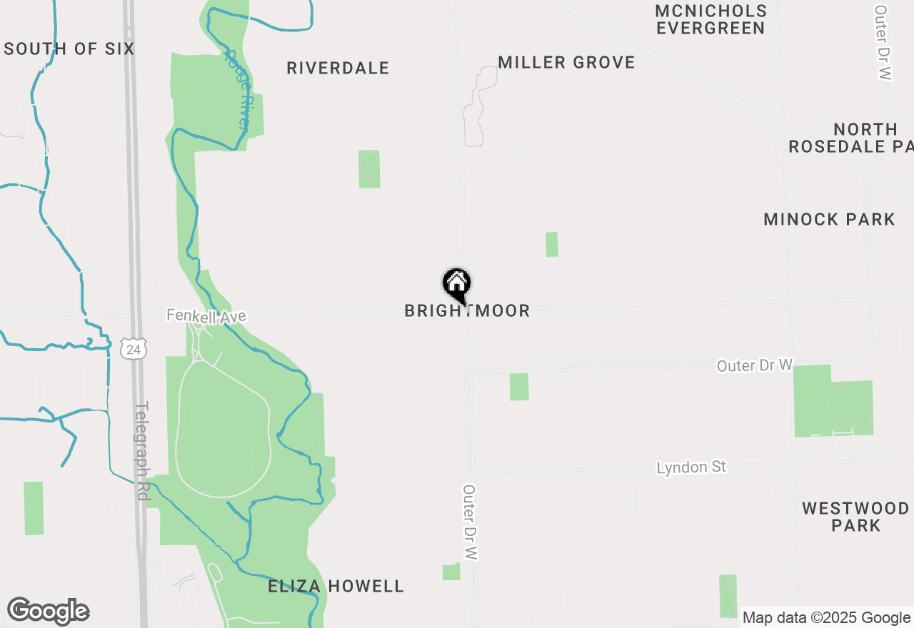 Map of 22023 Fenkell, Detroit, MI 48223