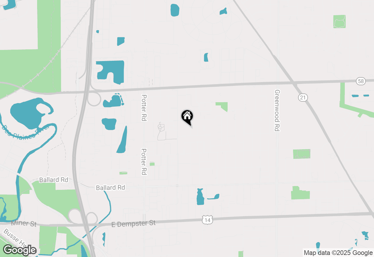 Map of 9135 Hollyberry Avenue, Des Plaines, IL 60016