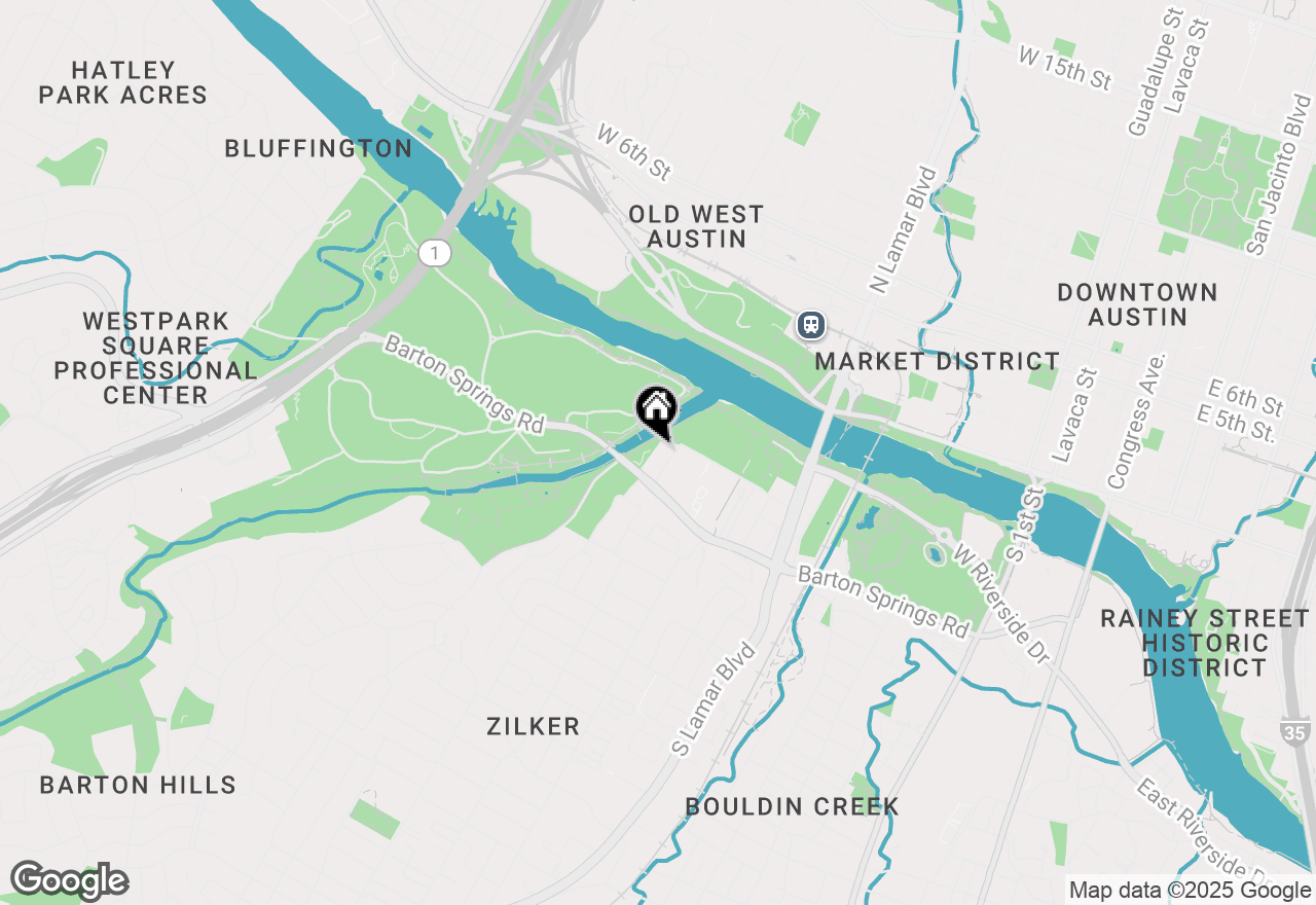 Map of 1900 Barton Springs Rd #5027, Austin, TX 78704