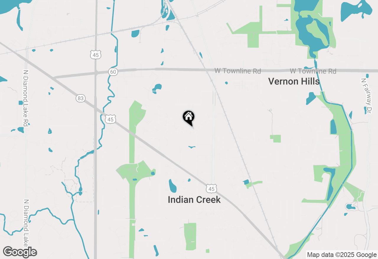 Map of 1349 Orleans Drive, Mundelein, IL 60060