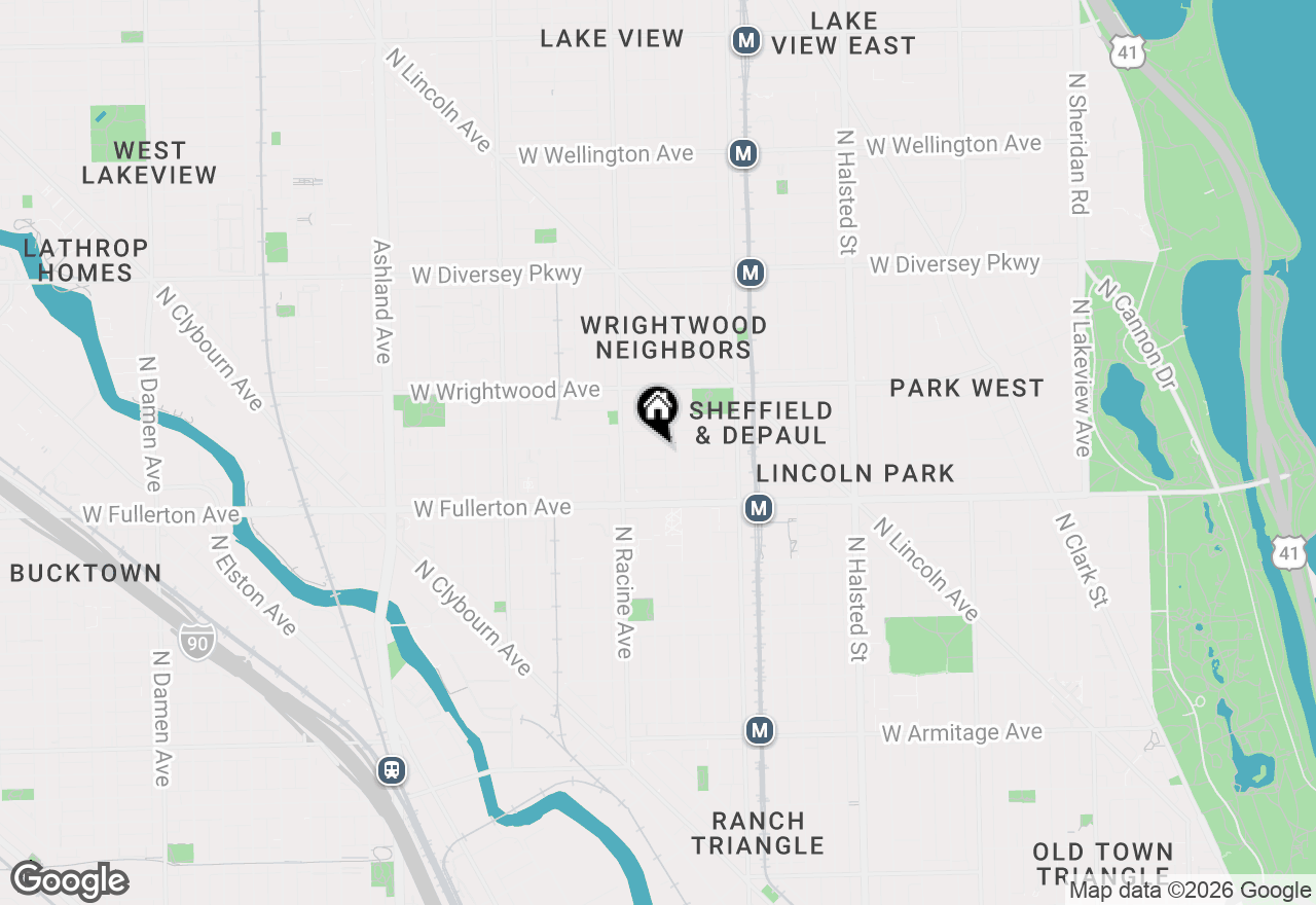 Map of 1123 W Altgeld Street #3, Chicago, IL 60614