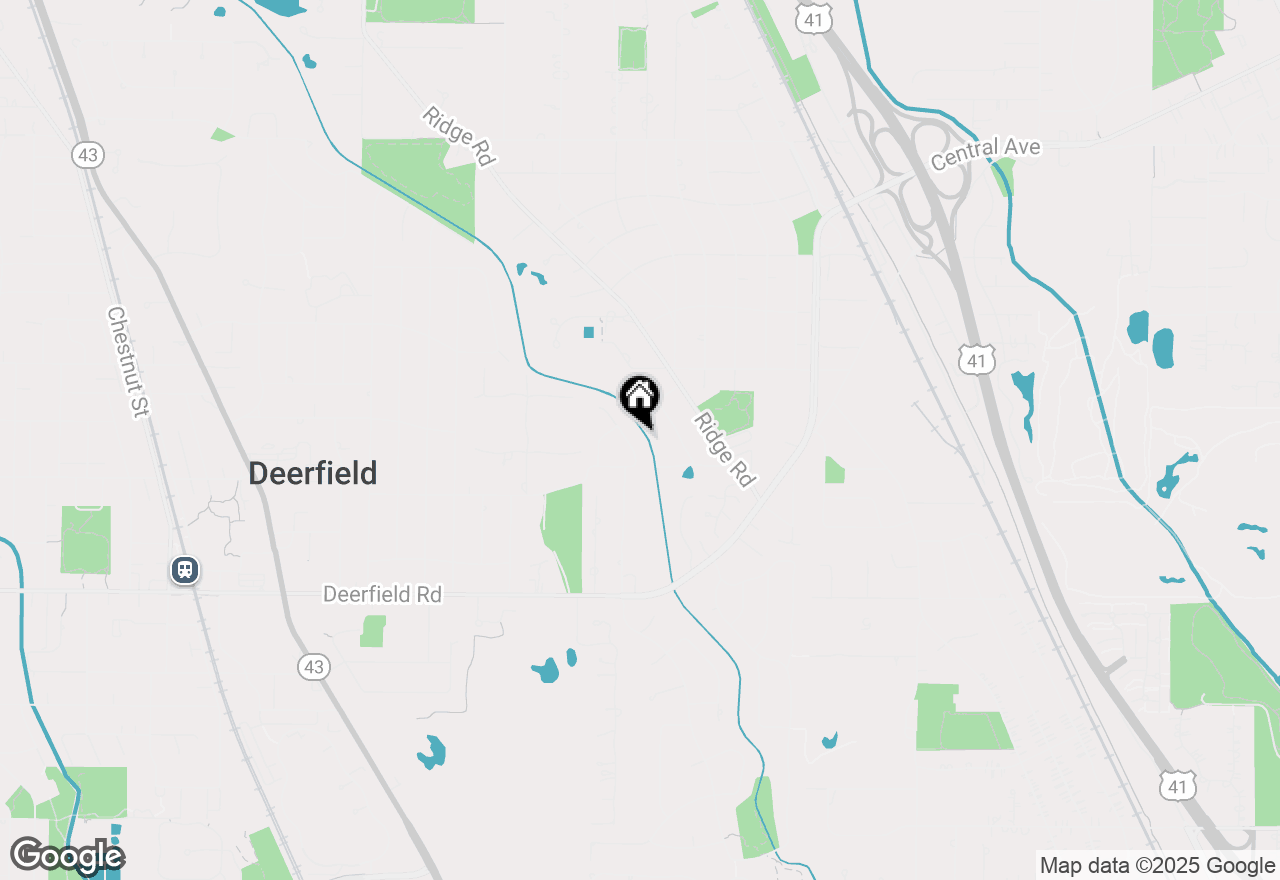 Map of 1075 Heather Road, Deerfield, IL 60015