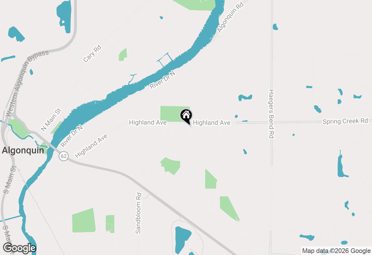 Map of 1605 Powder Horn Drive, Algonquin, IL 60102