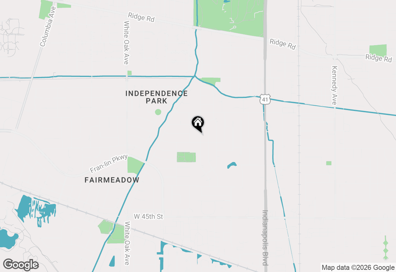 Map of 9220 Wildwood Drive, Highland, IN 46322