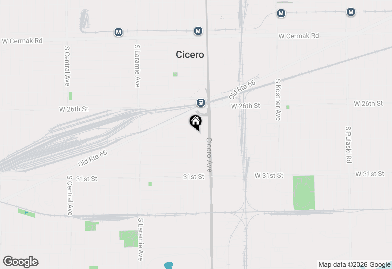 Map of (Address confidential), Cicero, Illinois 60804
