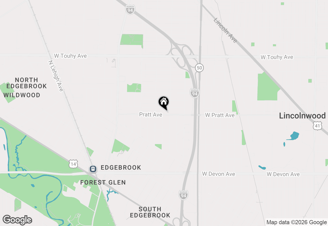 Map of 5020 Pratt Avenue, Skokie, IL 60076