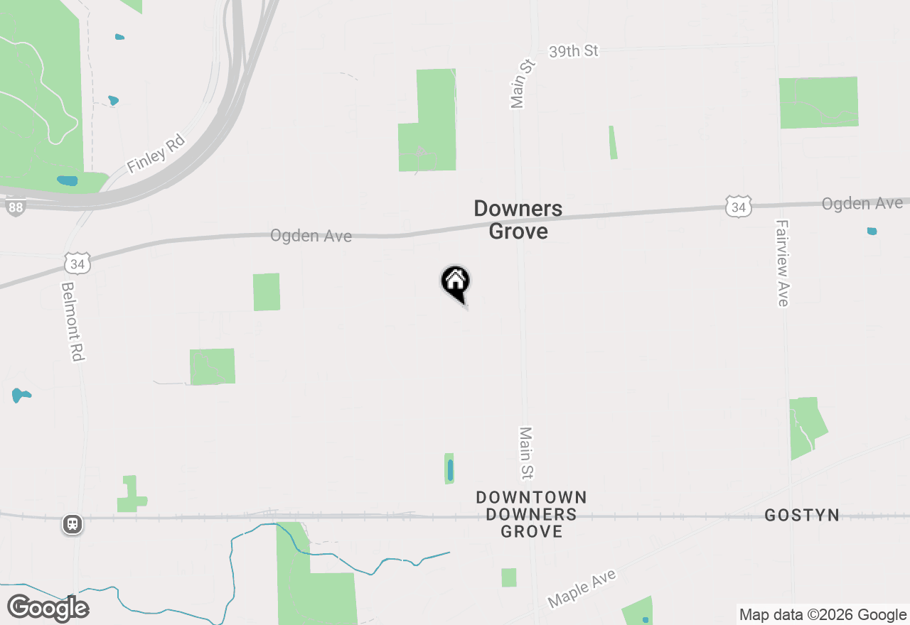 Map of 4512 Saratoga Avenue, Downers Grove, IL 60515