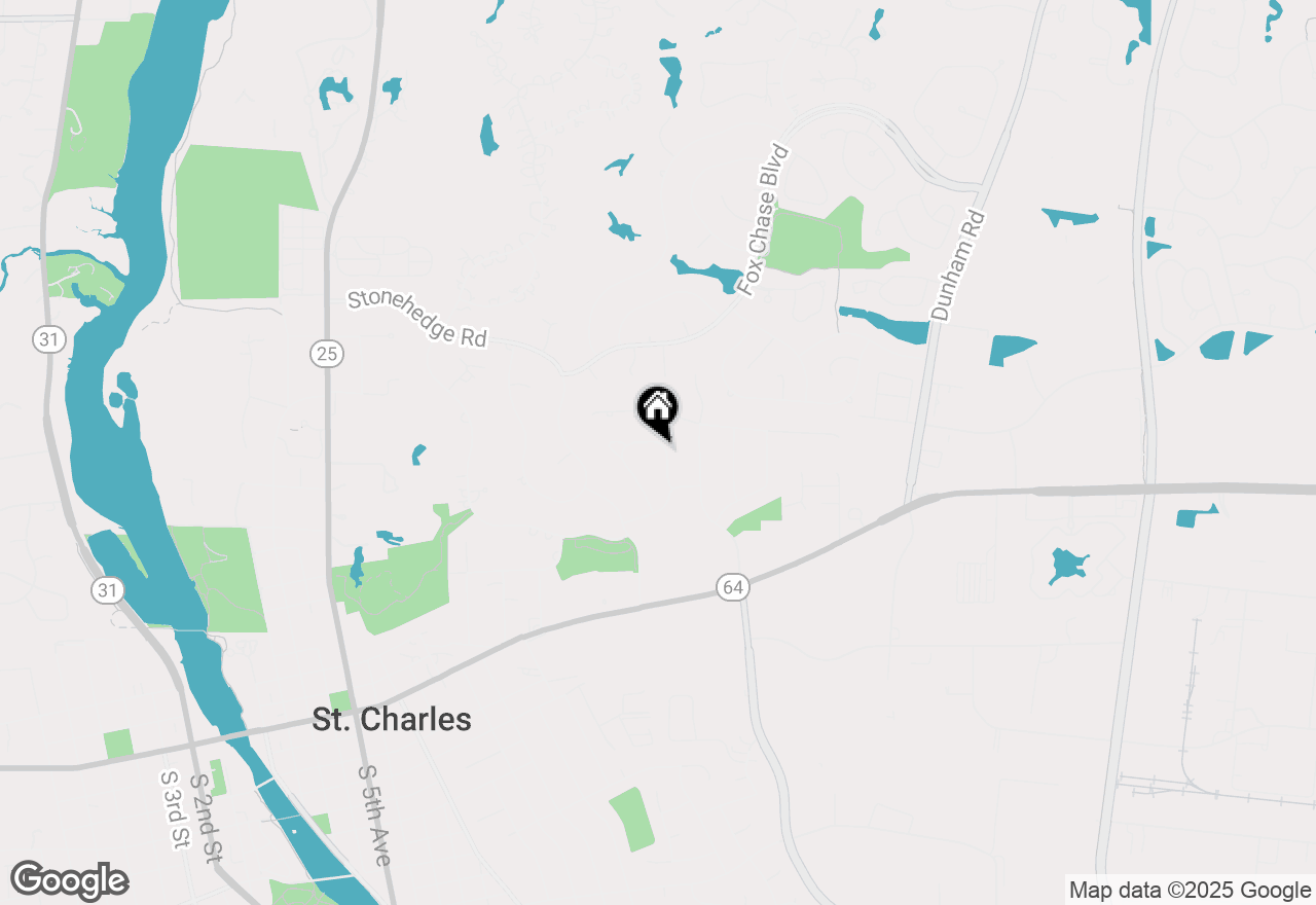 Map of 517 Longmeadow Circle, St. Charles, IL 60174