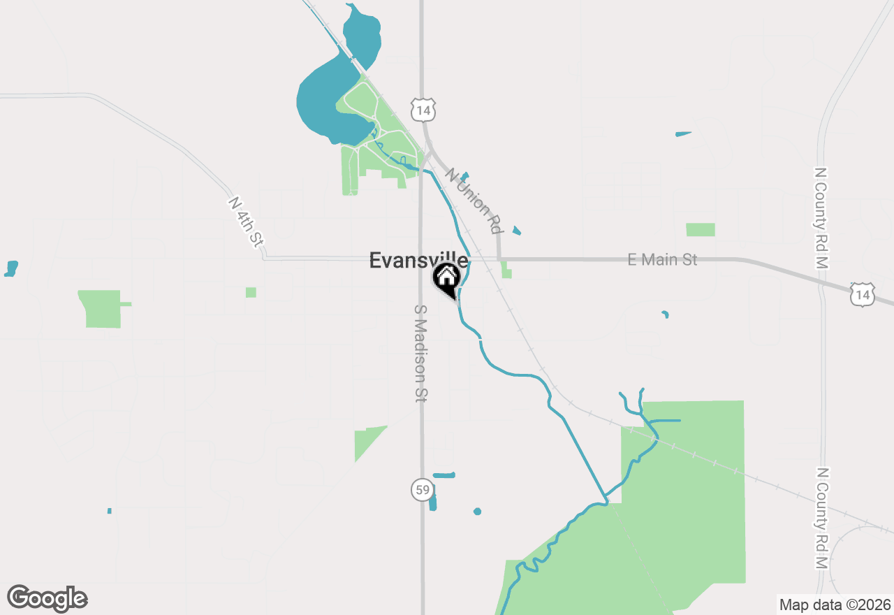 Map of 126 Maple Street, Evansville, WI 53536