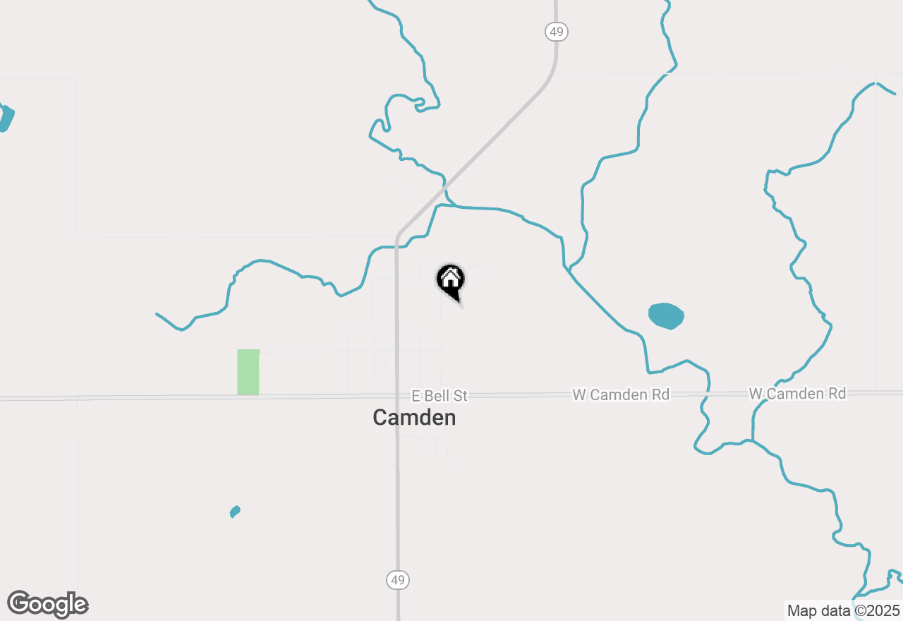 Map of 107 Mary Street, Camden, MI 49232