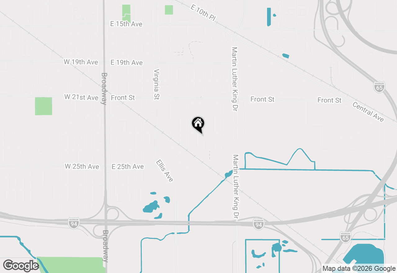 Map of 2314 Kentucky Street, Gary, IN 46407