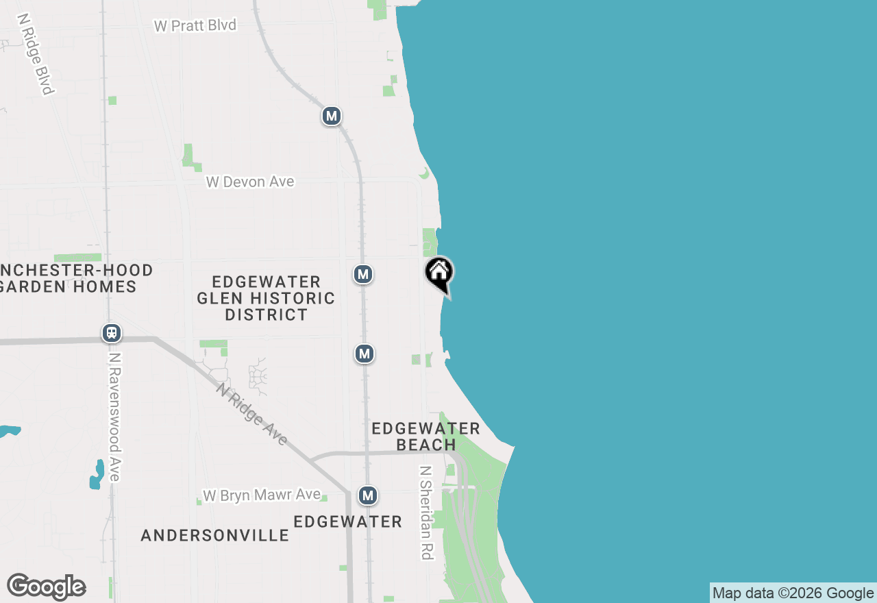 Map of 940 W Glenlake Avenue #34B, Chicago, IL 60660