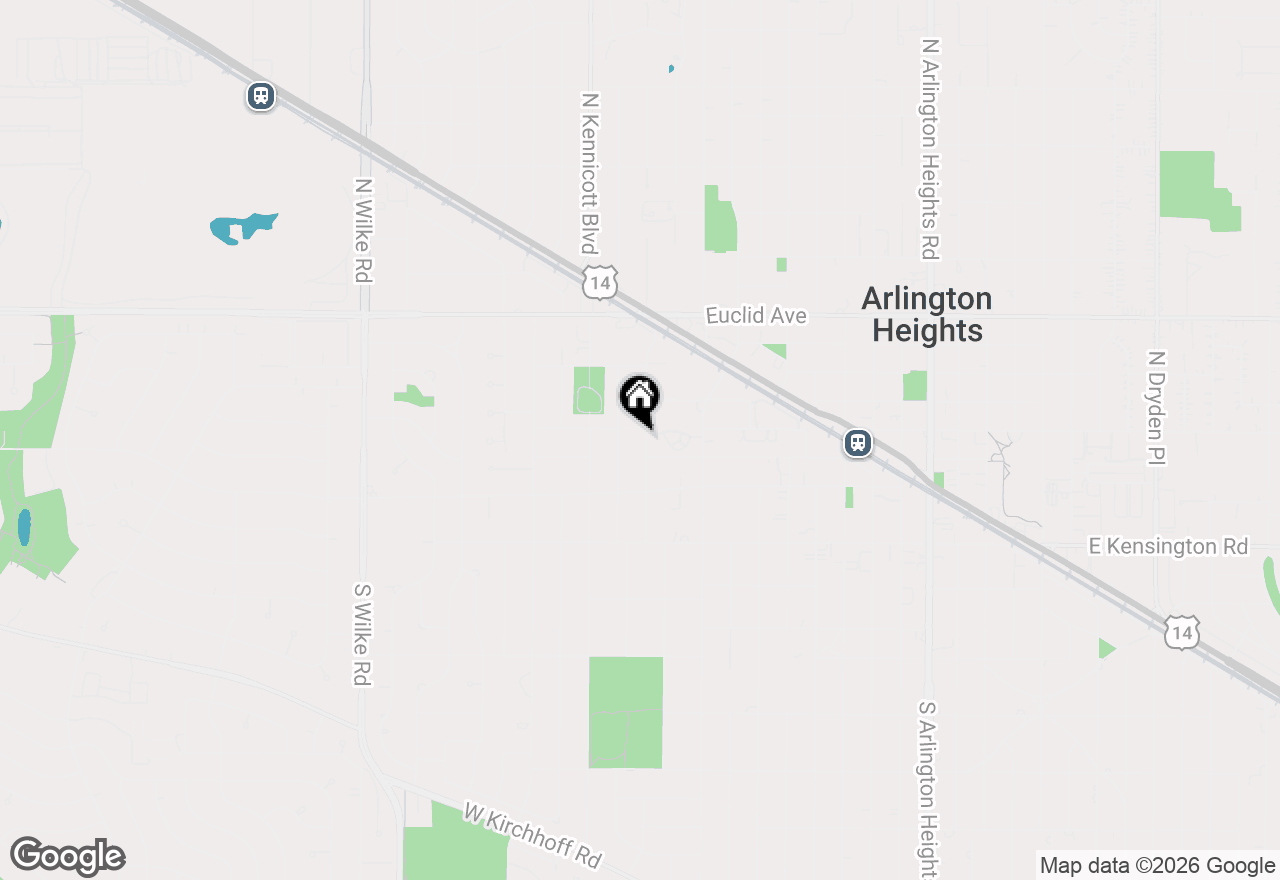 Map of 114 N Salem Avenue, Arlington Heights, IL 60005