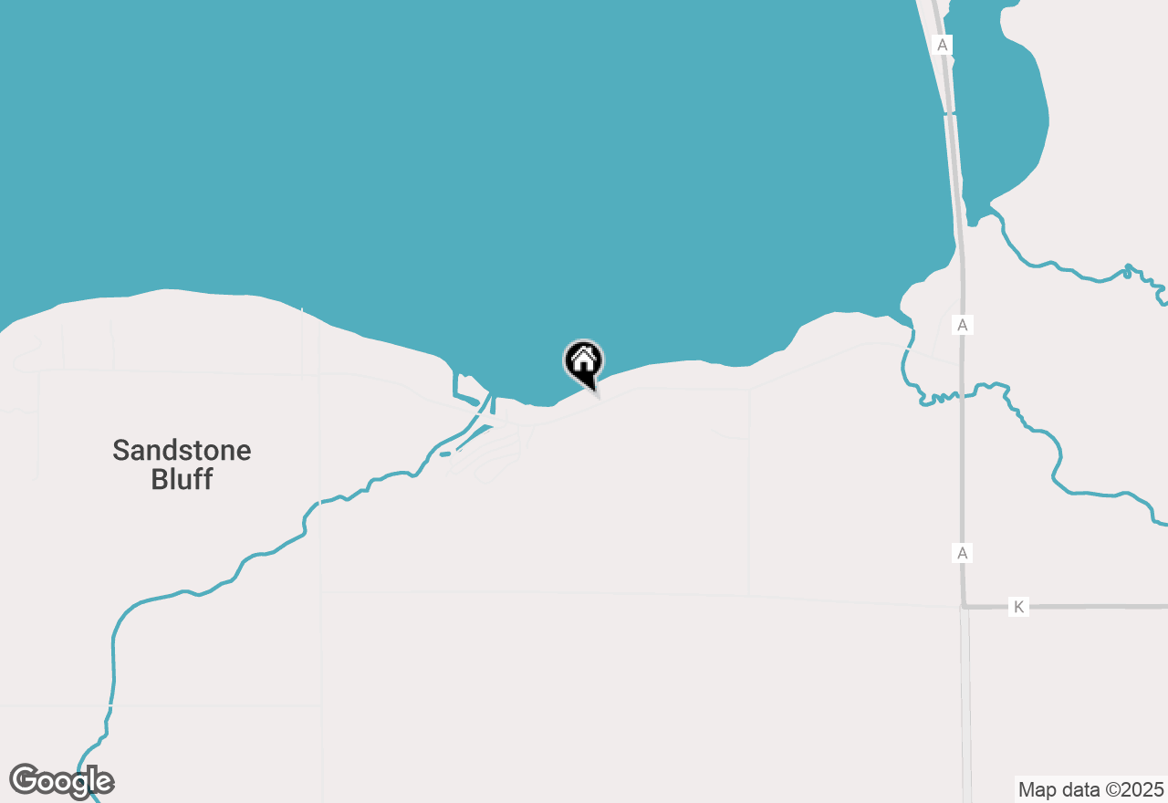 Map of W1250 Spring Grove Road, Green Lake, WI 54941