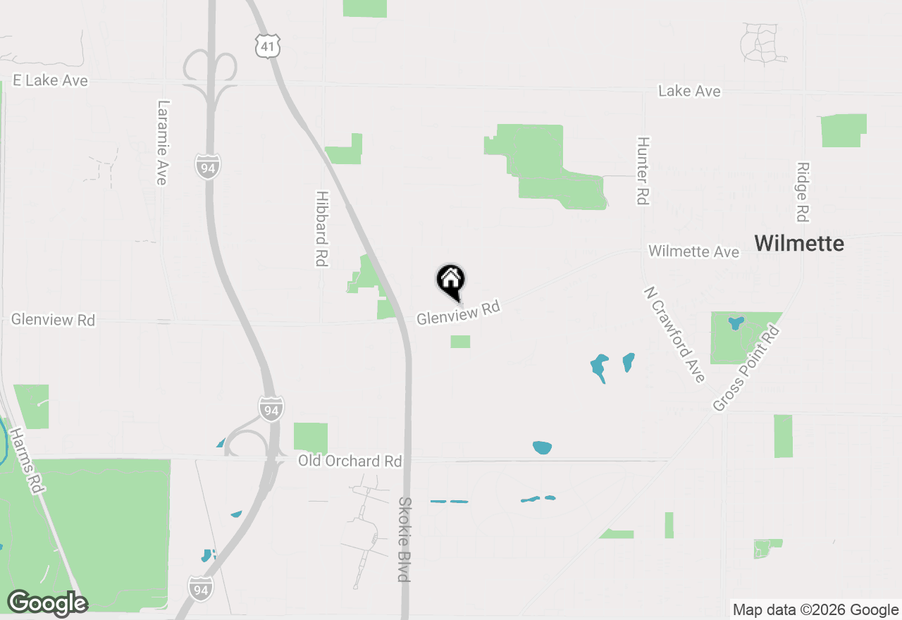 Map of 320 Beverly Drive, Wilmette, IL 60091