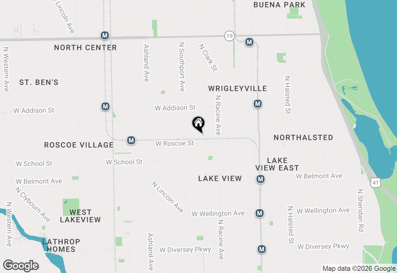 Map of 1307 W Newport Avenue #2, Chicago, IL 60657