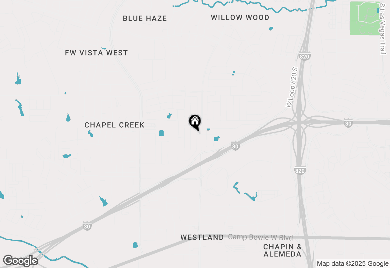 Map of 2628 Wispy Creek Drive, Fort Worth, TX 76108