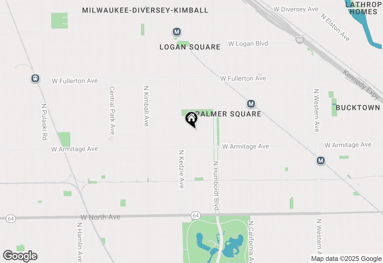 Map of 2058 N Albany Avenue #1R, Chicago, IL 60647
