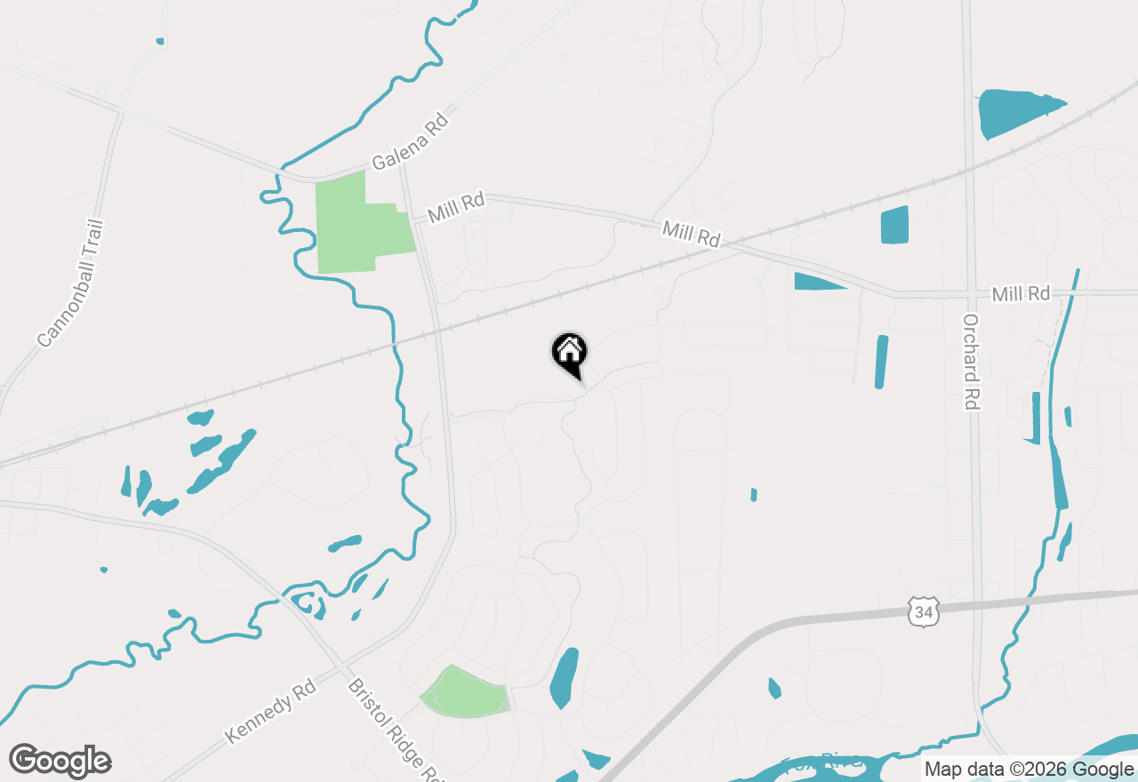 Map of 3173 Grande Trail, Yorkville, IL 60560