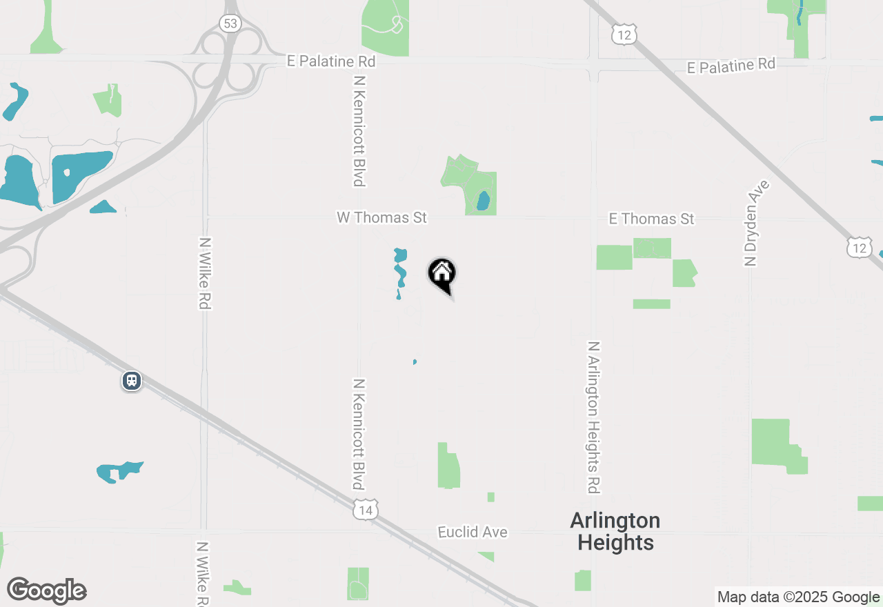 Map of 1237 N Ridge Avenue, Arlington Heights, IL 60004