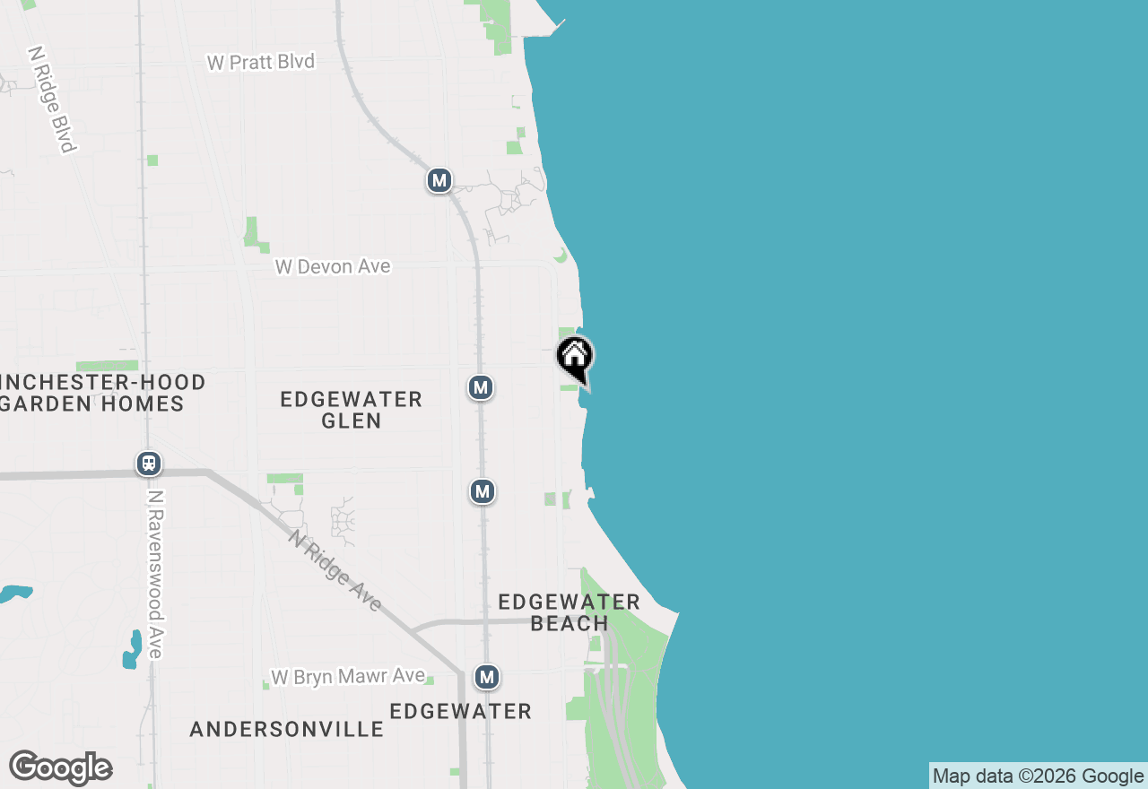 Map of 6145 N Sheridan Road #12D, Chicago, IL 60660