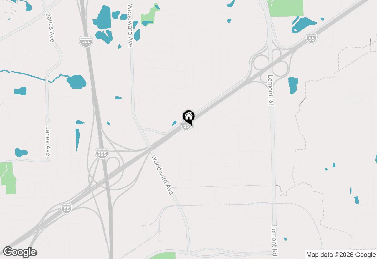 Map of 20W309 S Frontage Road, Lemont, IL 60439