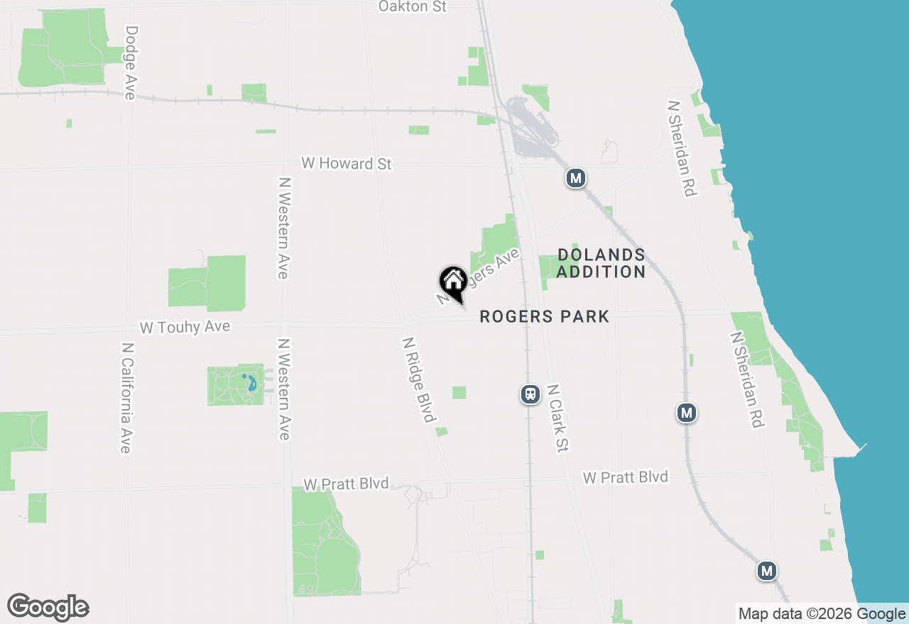 Map of 7209 N Damen Avenue #3, Chicago, IL 60626