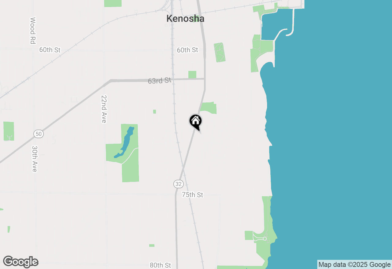 Map of 6735 Sheridan Rd, Kenosha, WI 53143