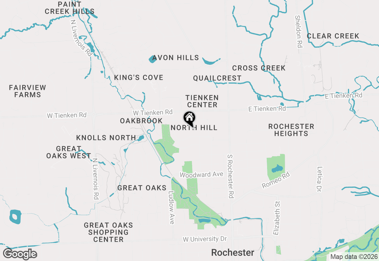 Map of 281 Reitman Court, Rochester Hills, MI 48307