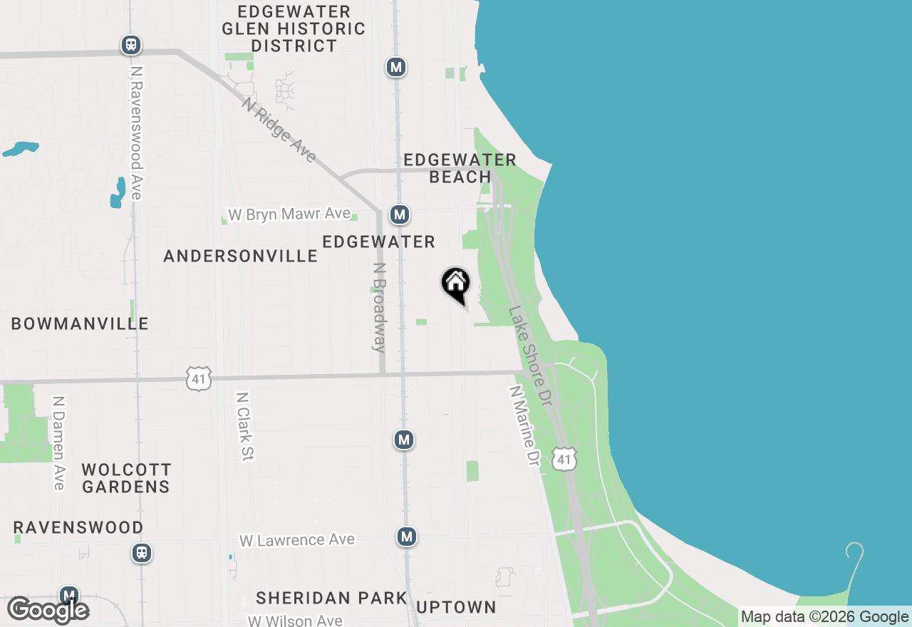 Map of 5320 N Sheridan Road #409, Chicago, IL 60640