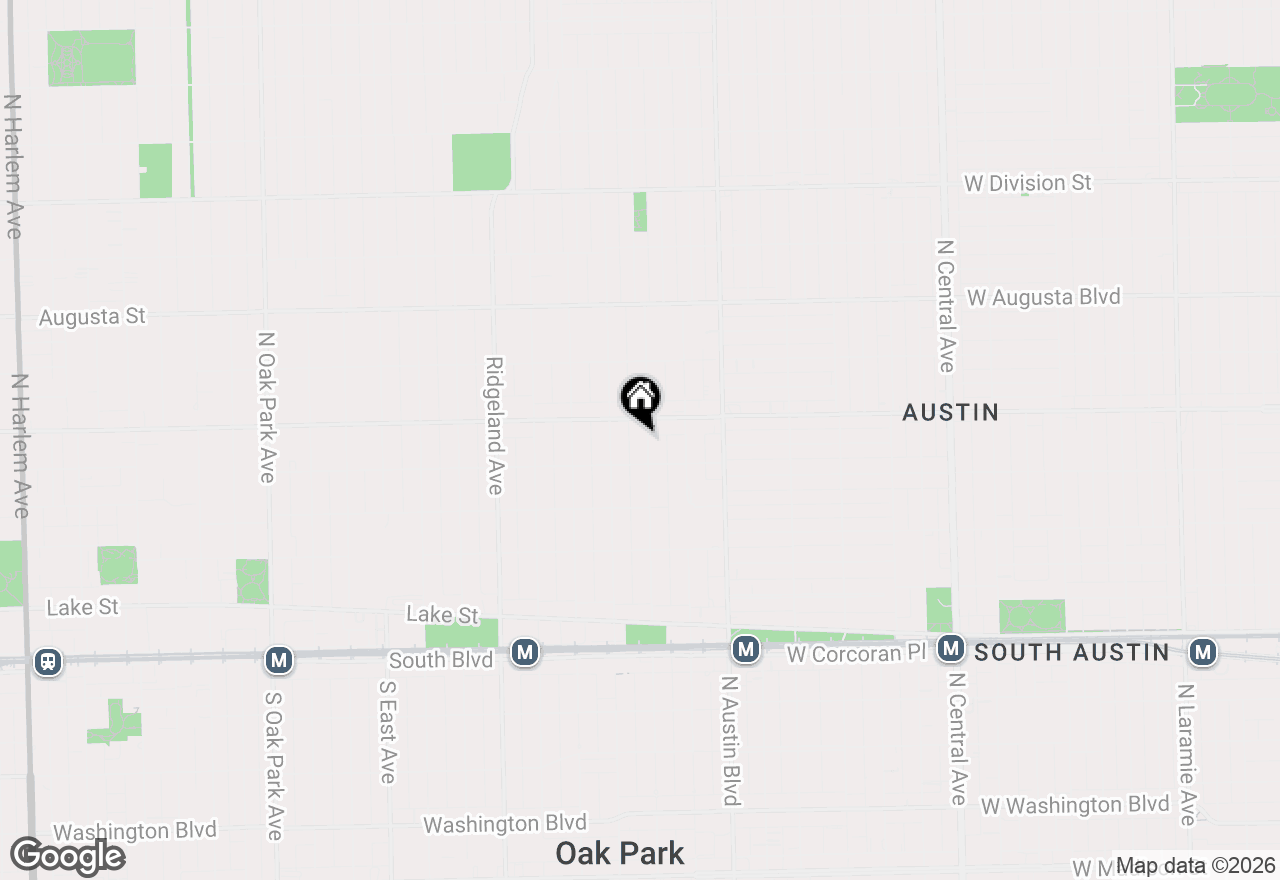 Map of 419 N Taylor Avenue, Oak Park, IL 60302
