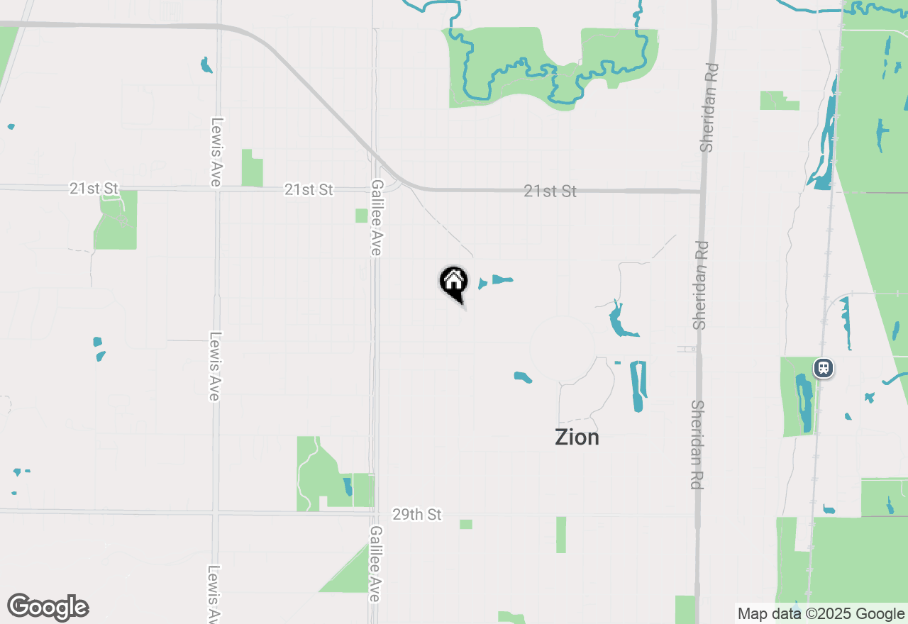 Map of 2407 Gideon Avenue, Zion, IL 60099
