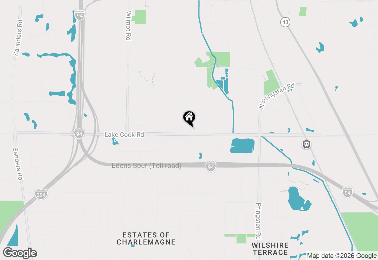 Map of 22 Edgewood Court, Deerfield, IL 60015