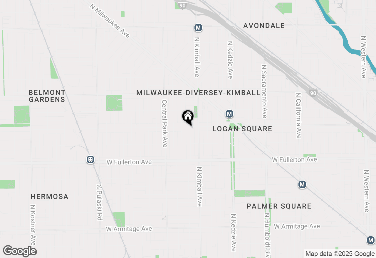 Map of 2554 N Bernard Street, Chicago, IL 60647