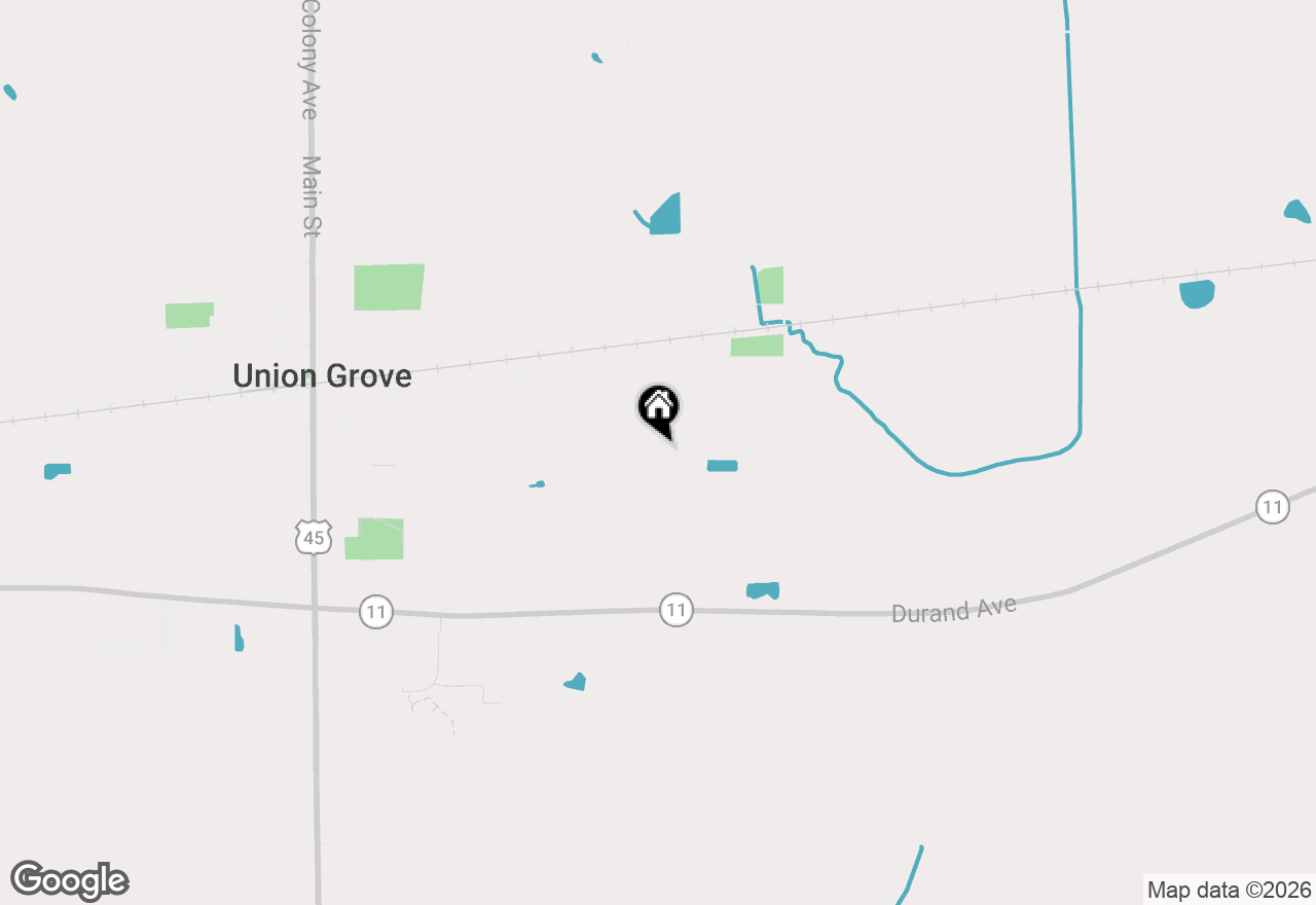 Map of 159 11th Ave, Union Grove, WI 53182