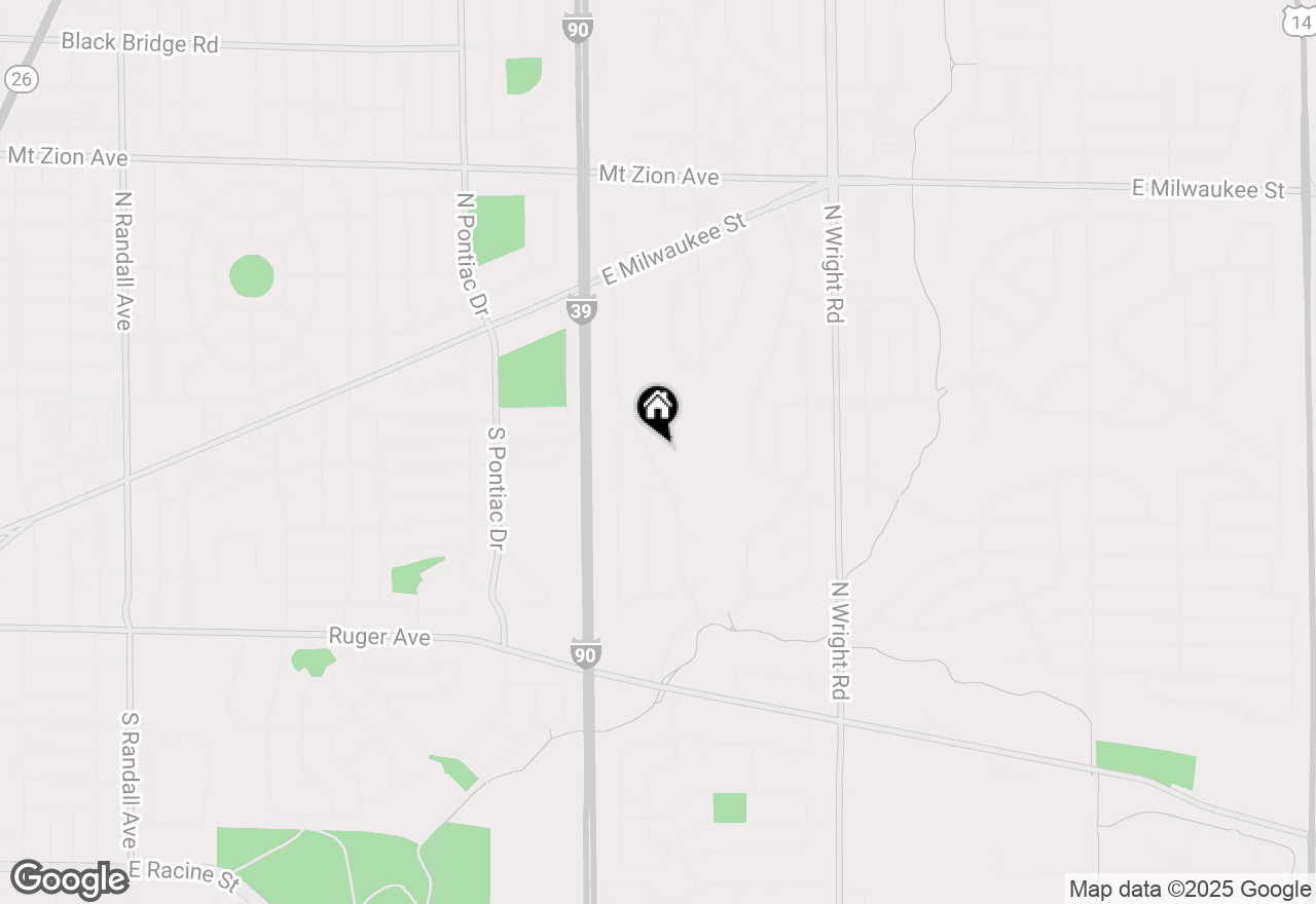 Map of 726 Somerset Drive, Janesville, WI 53546