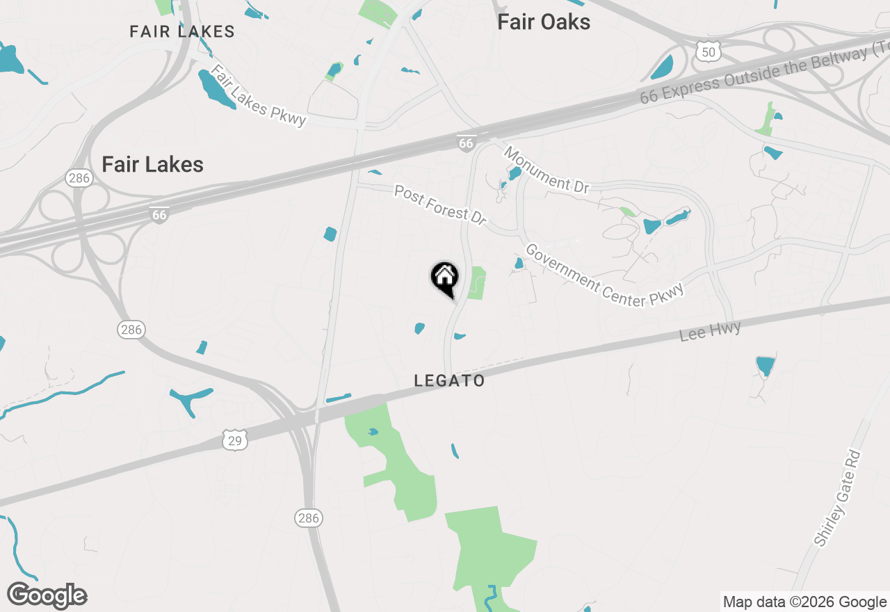 Map of 12153 Caldicot Lane, Fairfax, VA 22030